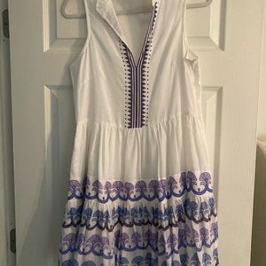 New with tags Oliphant yoke cotton dress - Holland blue